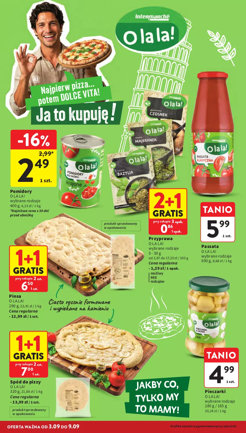 Gazetka promocyjna Intermarche - Gazetka Intermarche - ważna 03.09 do 09.09.2026 - strona 30 - produkty: Gra, Grafika, Piec, Pomidory, Spód do pizzy