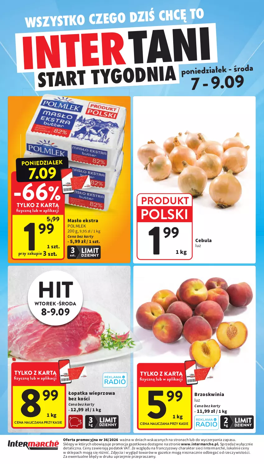 Gazetka promocyjna Intermarche - Gazetka Intermarche - ważna 03.09 do 09.09.2026 - strona 44 - produkty: Cebula, Masło, POLMLEK