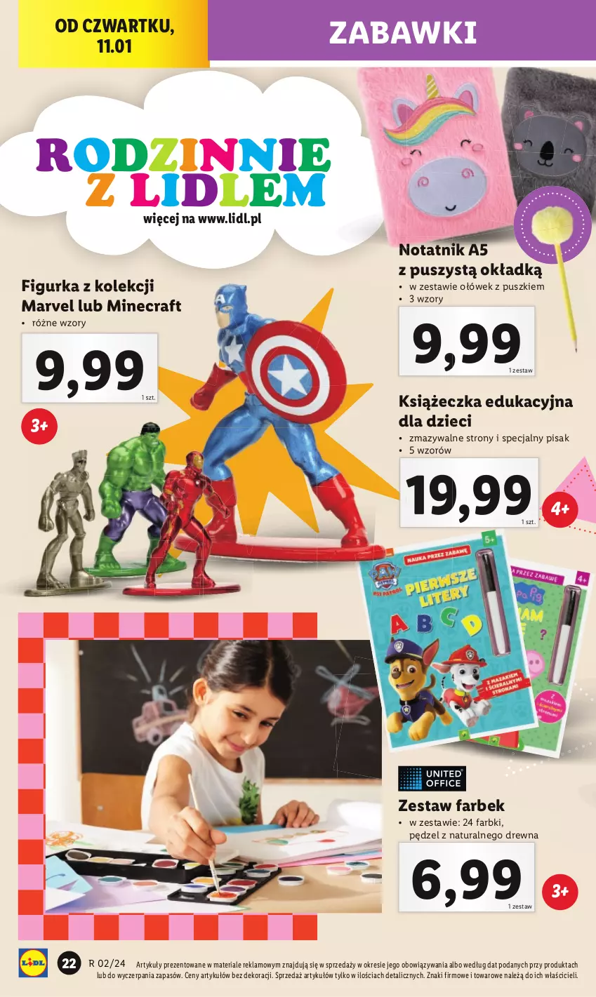 Gazetka promocyjna Lidl - GAZETKA - ważna 08.01 do 13.01.2024 - strona 24 - produkty: Dzieci, Fa, Minecraft