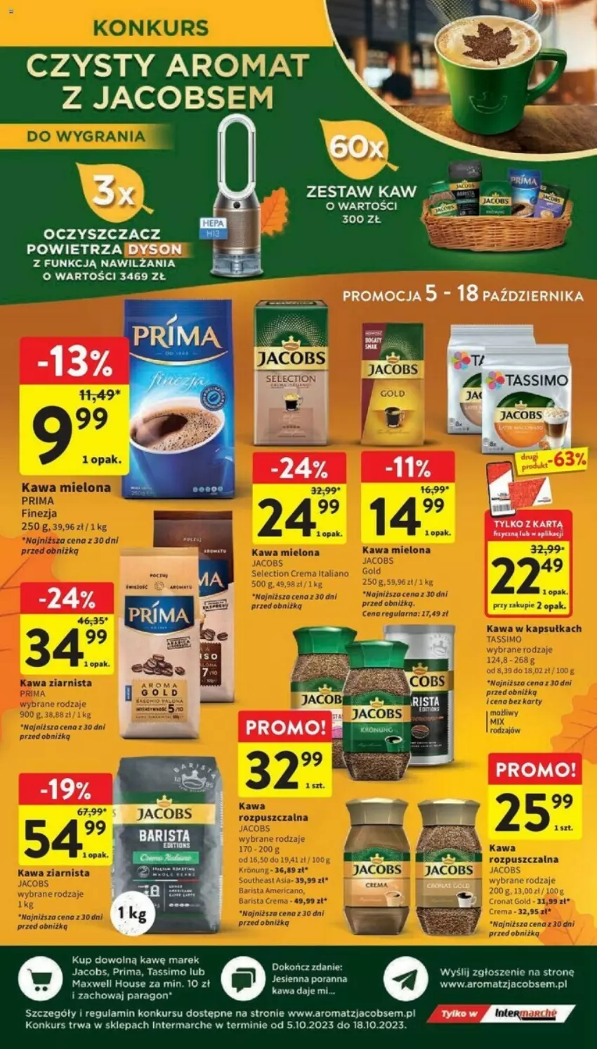 Gazetka promocyjna Intermarche - ważna 05.10 do 11.10.2023 - strona 26 - produkty: Jacobs, Kawa, Oczyszczacz powietrza, Prima, Tassimo