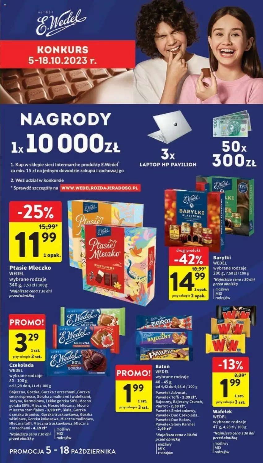 Gazetka promocyjna Intermarche - ważna 05.10 do 11.10.2023 - strona 27 - produkty: Baryłki, Czekolada, HP, Kokos, Lion, Mleczko, Ptasie mleczko, Top, Wafelek