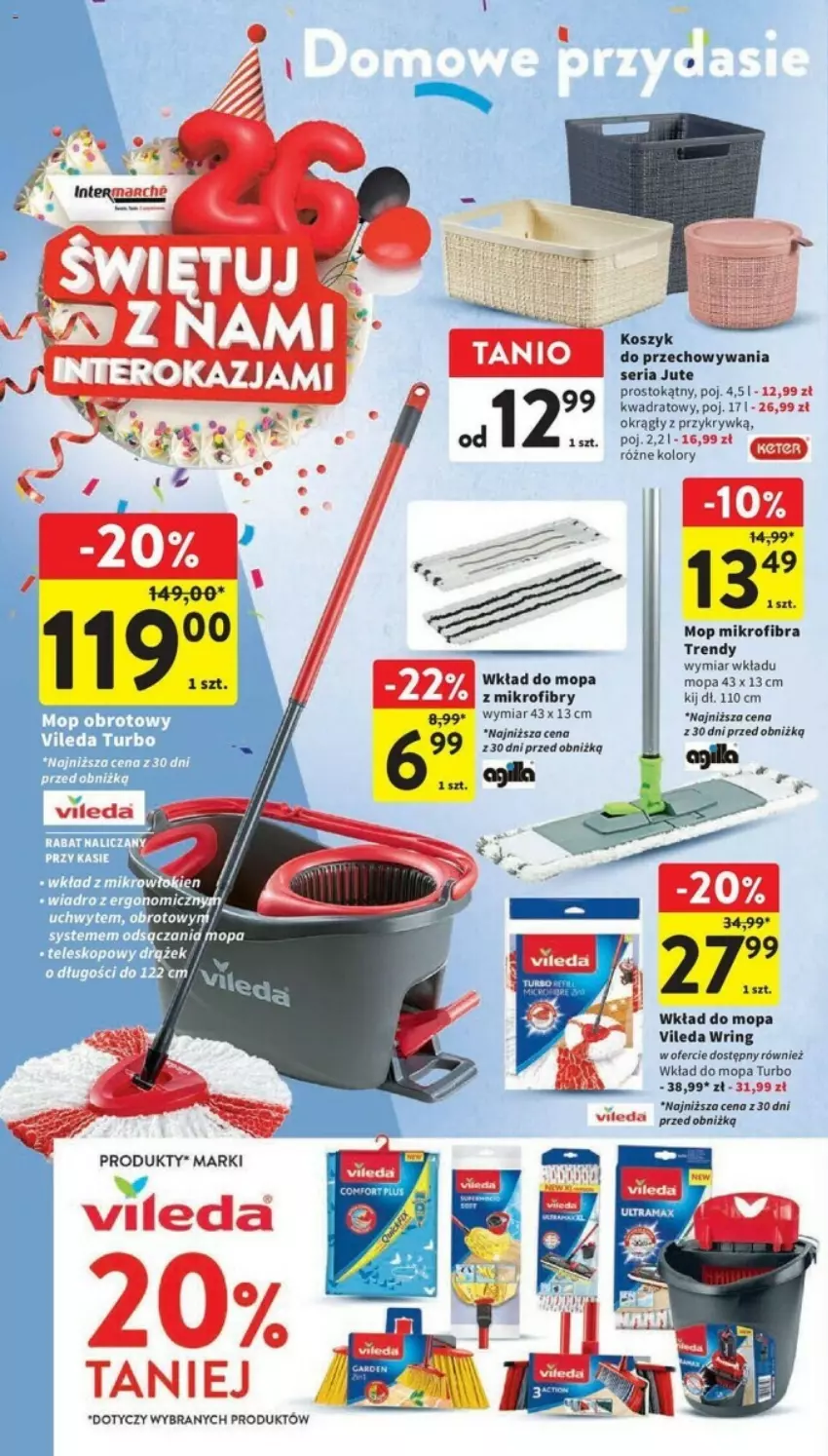 Gazetka promocyjna Intermarche - ważna 05.10 do 11.10.2023 - strona 39 - produkty: Fa, Kosz, Mop, Ser, Vileda, Wkład do mopa