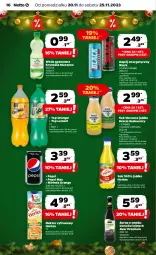 Gazetka promocyjna Netto - Artykuły spożywcze - Gazetka - ważna od 25.11 do 25.11.2023 - strona 16 - produkty: Top, Sok, Mus, Napój energetyczny, Pepsi max, Mirinda, Lack, Pepsi, Woda gazowana, Syrop, Szyna, Woda, Napój, Nektar, Hortex