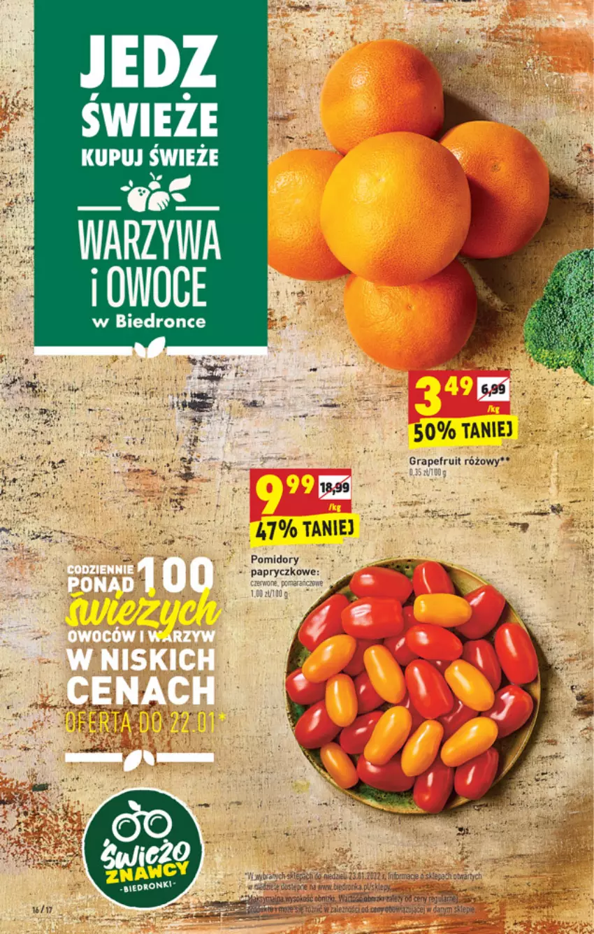 Gazetka promocyjna Biedronka - ważna 19.01 do 01.02.2022 - strona 16 - produkty: Dron, Gra, Ocet, Owoce, Warzywa, Warzywa i owoce