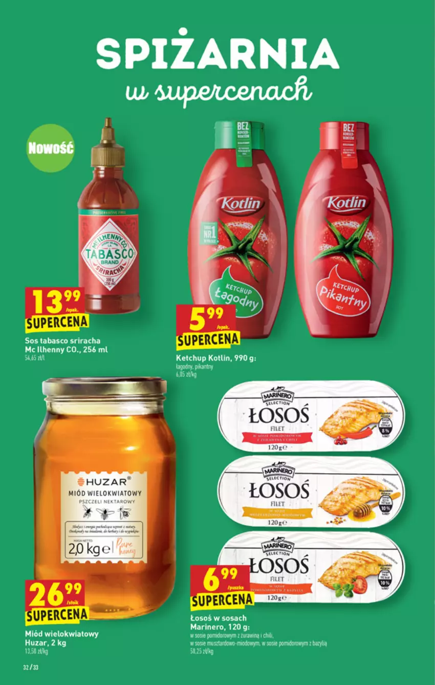 Gazetka promocyjna Biedronka - ważna 19.01 do 01.02.2022 - strona 32 - produkty: Ketchup, Kotlin, Miód, Por, Sos, Sos tabasco