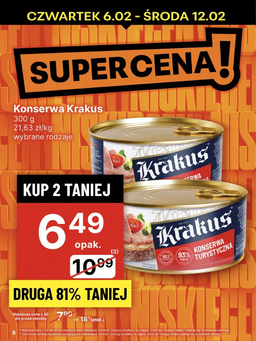 Gazetka promocyjna Delikatesy Centrum - NOWA GAZETKA Delikatesy Centrum od 6 lutego! 6-12.02.2025 - ważna 06.02 do 12.02.2025 - strona 6 - produkty: Krakus, Rum, Ser