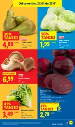 Gazetka promocyjna Lidl - GAZETKA - Gazetka - ważna od 25.01 do 25.01.2026 - strona 21 - produkty: Sałat, Gruszki, Buraki, Boczniak