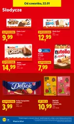 Gazetka promocyjna Lidl - GAZETKA - Gazetka - ważna od 25.01 do 25.01.2026 - strona 34 - produkty: Nutella, Delicje, Kinder