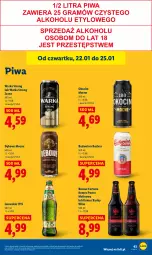 Gazetka promocyjna Lidl - GAZETKA - Gazetka - ważna od 25.01 do 25.01.2026 - strona 43 - produkty: Piwa, Ser, Por, Koc, Warka, Fortuna, Okocim