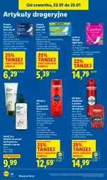 Gazetka promocyjna Lidl - GAZETKA - Gazetka - ważna od 25.01 do 25.01.2026 - strona 50 - produkty: Old Spice, Dezodorant, Podpaski, Carefree, Odżywka, Wkładki