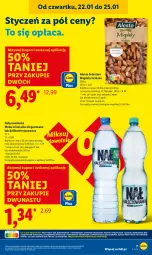 Gazetka promocyjna Lidl - GAZETKA - Gazetka - ważna od 25.01 do 25.01.2026 - strona 7 - produkty: Nałęczowianka, Migdały łuskane, Migdały, Woda mineralna, Woda