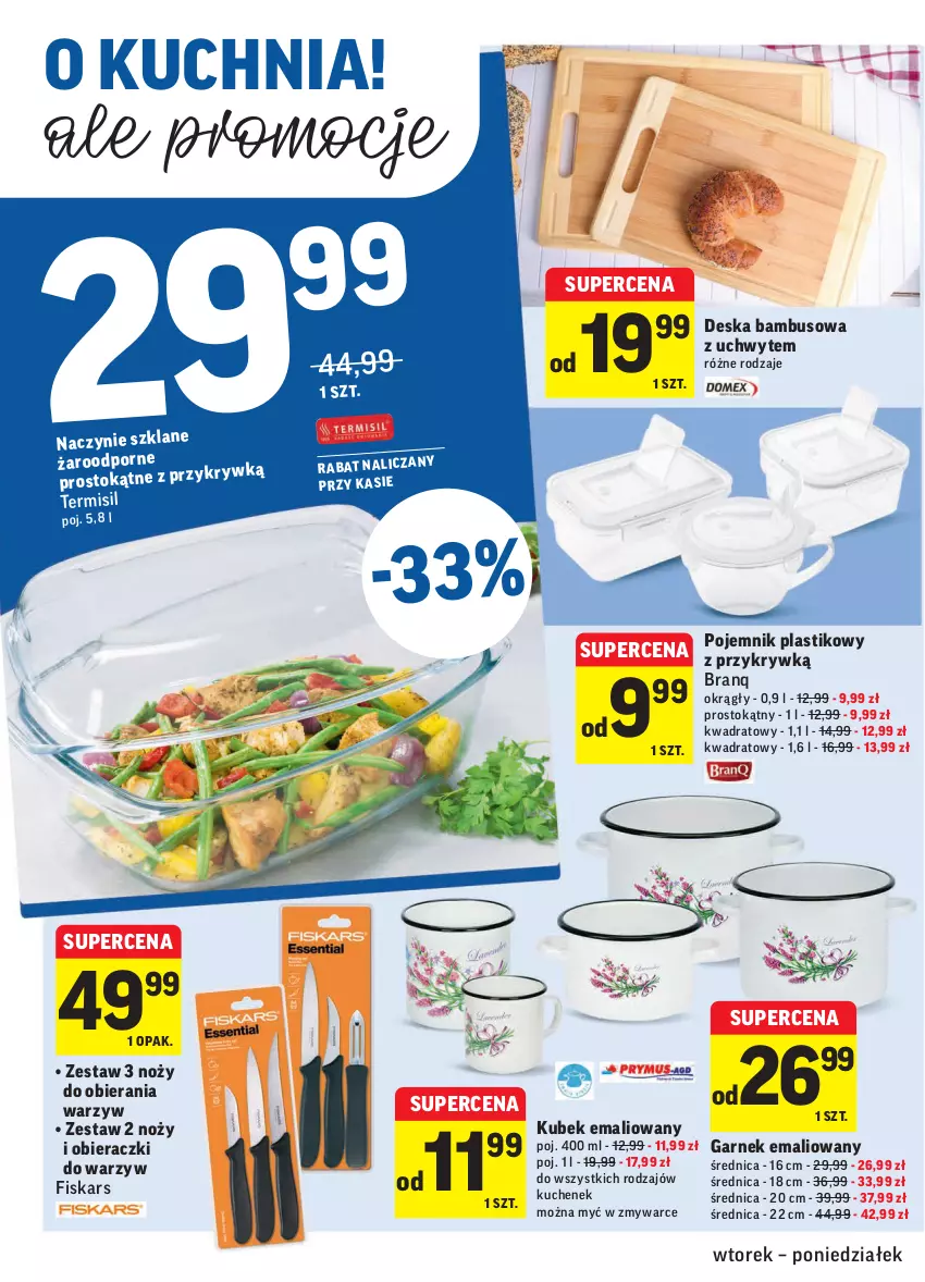 Gazetka promocyjna Intermarche - Gazetka promocyjna - ważna 09.11 do 15.11.2021 - strona 36 - produkty: Fiskars, Garnek, Kubek, Kuchnia, Noż, Pojemnik, Por