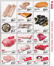 Gazetka promocyjna Selgros - Extra Oferta - Gazetka - ważna od 28.02 do 28.02.2021 - strona 3 - produkty: Kurczak, Polędwica, Karmazyn tusza, Mięso mielone, Filet z piersi kurczaka, Szynka wieprzowa, Górka cielęca, Ryby i owoce morza, Tusz, Szynka, Schab wieprzowy, Noga z kaczki, Tilapia, Owoce morza, Kalmar, Kark wołowy, Krewetki, Owoce, Dorsz, Małże, Mięso, Kalmary