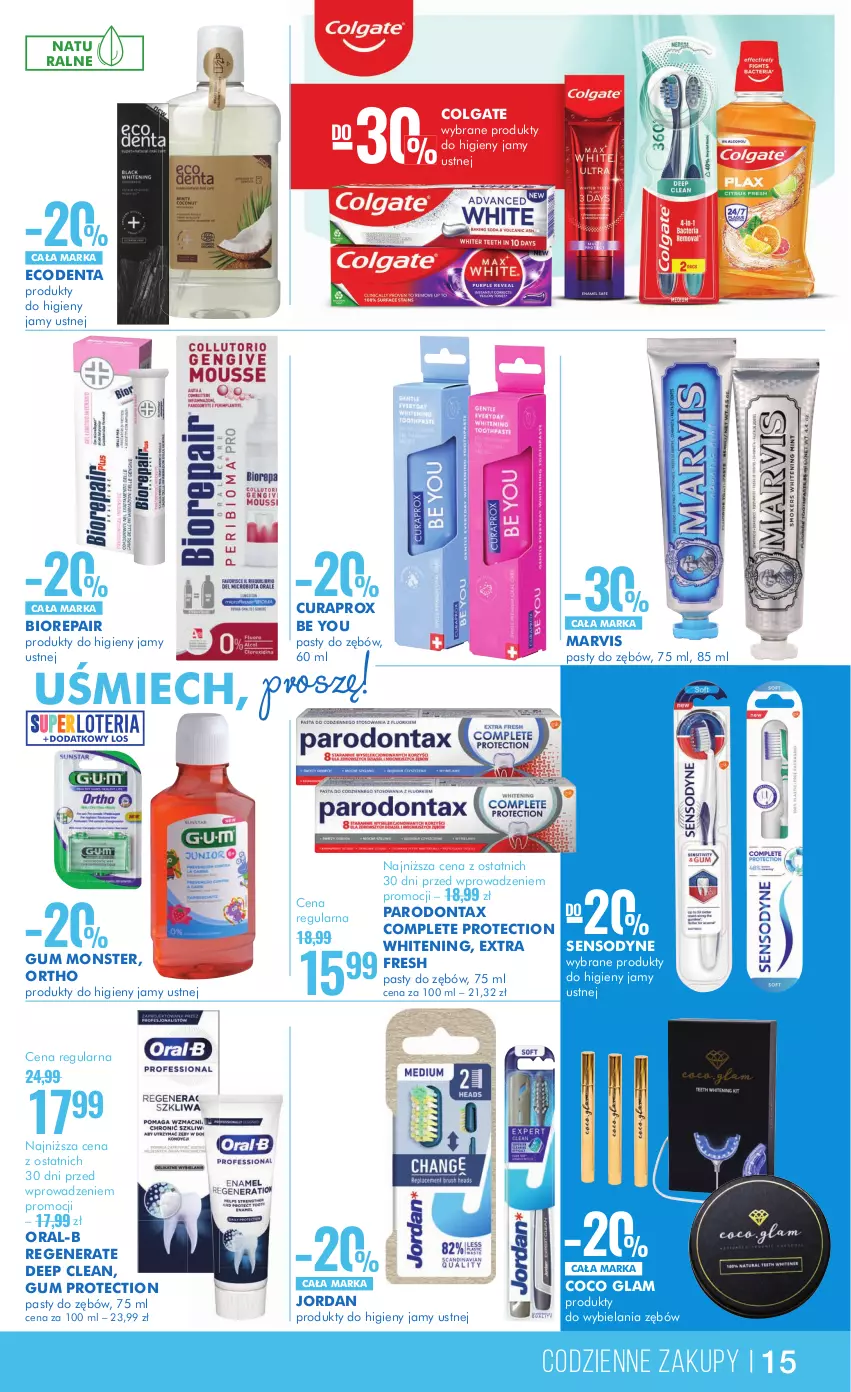 Gazetka promocyjna Super Pharm - Gazetka - ważna 14.09 do 27.09.2023 - strona 15 - produkty: Biorepair, Colgate, Curaprox, Ecodenta, LG, Parodontax, Sensodyne