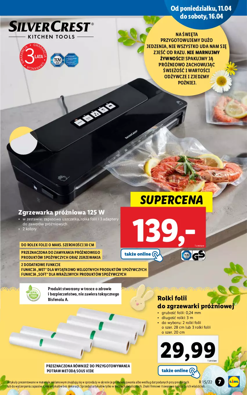 Gazetka promocyjna Lidl - GAZETKA - ważna 11.04 do 16.04.2022 - strona 7 - produkty: LG, Piec, Rolki, Warka, Zdrowie