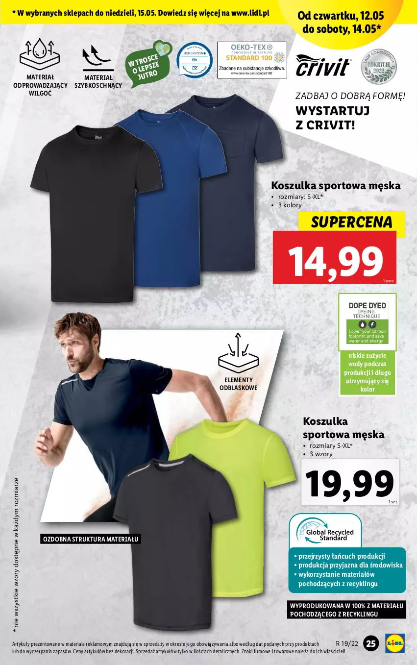 Gazetka promocyjna Lidl - GAZETKA - ważna 09.05 do 15.05.2022 - strona 25 - produkty: Kosz, Koszulka, Koszulka sportowa, LG, Por, Sport