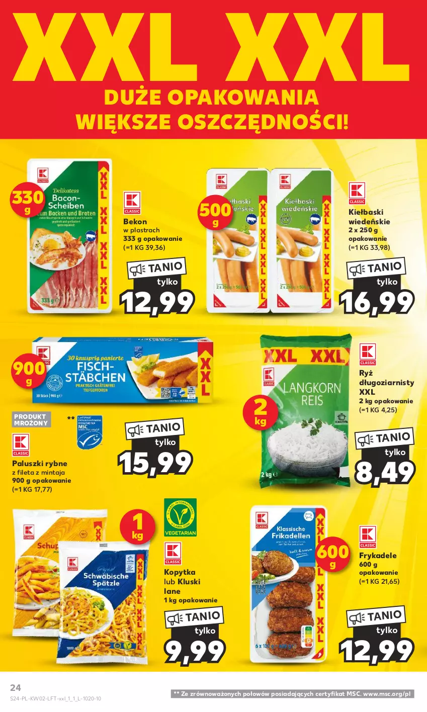 Gazetka promocyjna Kaufland - Gazetka tygodnia - ważna 11.01 do 17.01.2024 - strona 24 - produkty: Beko, Kopytka, Mintaj, Paluszki rybne, Ryż