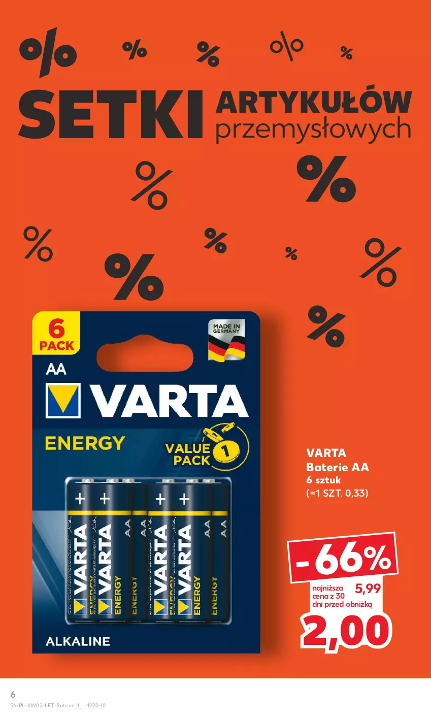 Gazetka promocyjna Kaufland - Gazetka tygodnia - ważna 11.01 do 17.01.2024 - strona 6 - produkty: Varta