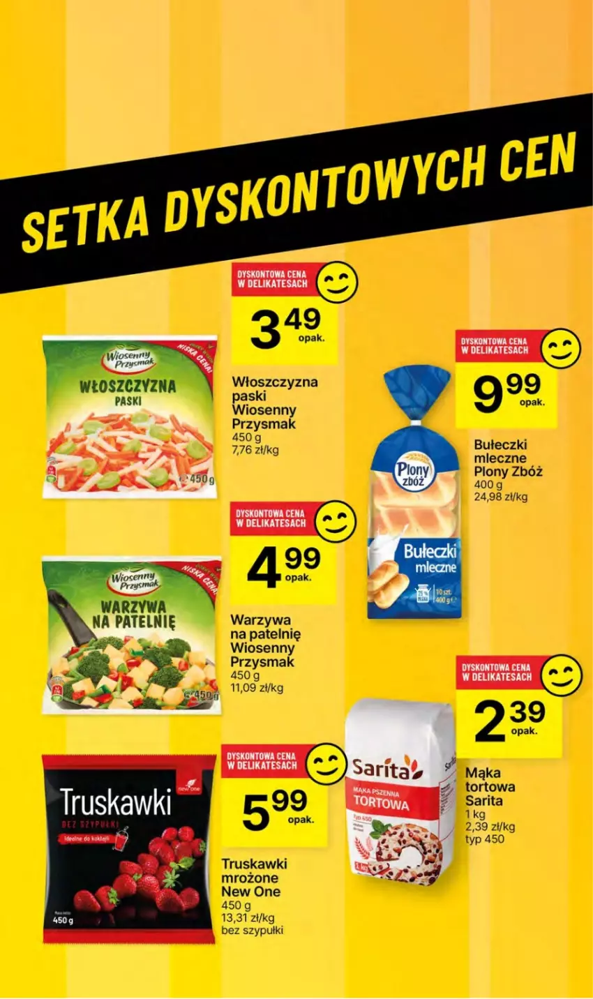 Gazetka promocyjna Delikatesy Centrum - NOWA GAZETKA Delikatesy Centrum od 28 marca! 28.03-03.04.2024 - ważna 28.03 do 03.04.2024 - strona 68 - produkty: Bułeczki, Bułeczki mleczne, Mąka, Mąka tortowa, Sarita, Truskawki, Warzywa