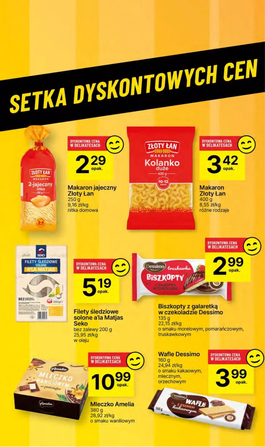 Gazetka promocyjna Delikatesy Centrum - NOWA GAZETKA Delikatesy Centrum od 28 marca! 28.03-03.04.2024 - ważna 28.03 do 03.04.2024 - strona 72 - produkty: Biszkopty, Gala, Kakao, Makaron, Matjas, Mleczko, Olej, SEKO, Wafle