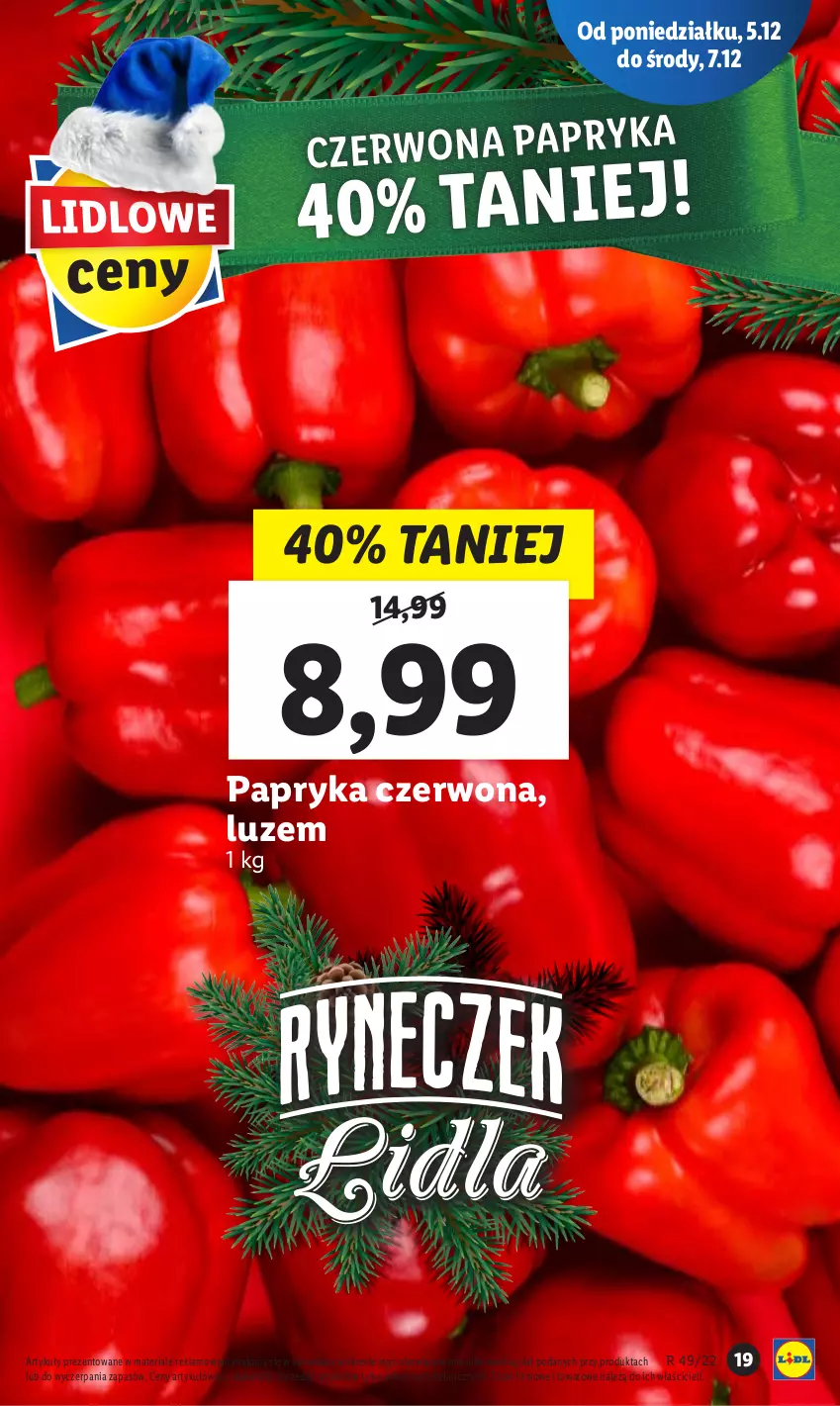 Gazetka promocyjna Lidl - GAZETKA - ważna 05.12 do 07.12.2022 - strona 19 - produkty: Papryka, Papryka czerwona