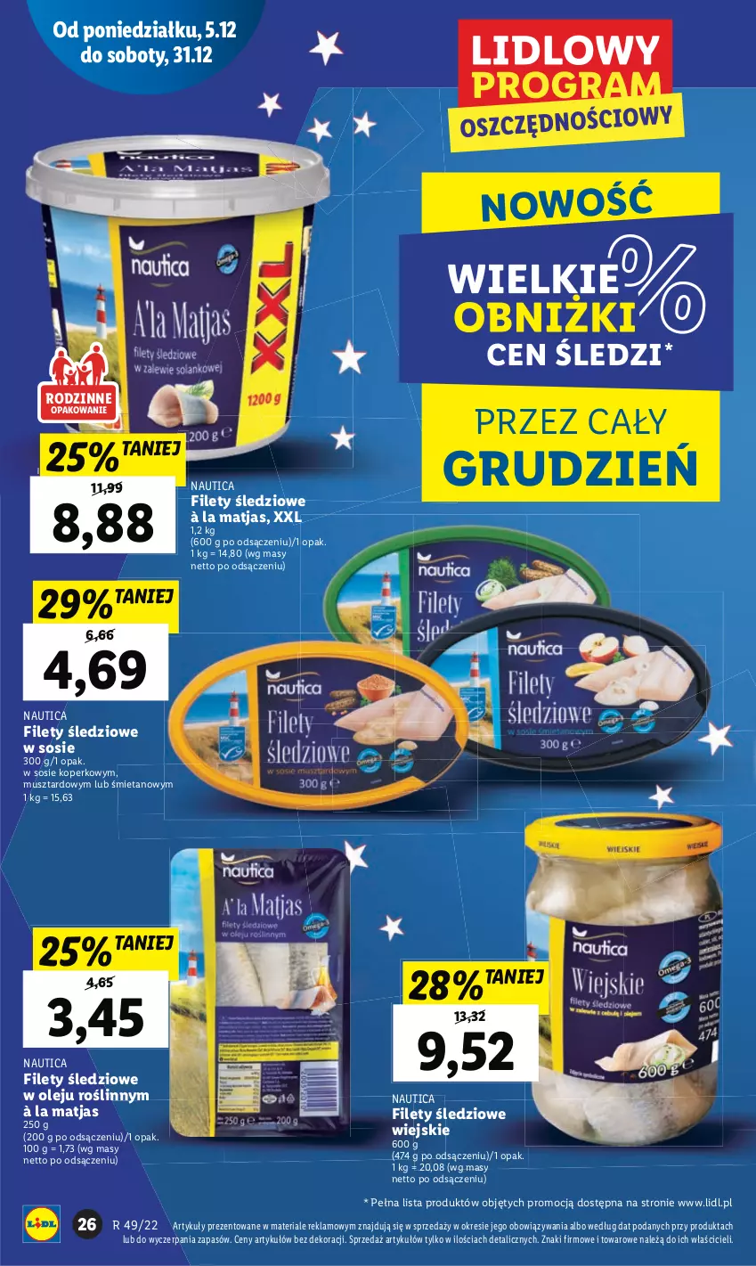 Gazetka promocyjna Lidl - GAZETKA - ważna 05.12 do 07.12.2022 - strona 30 - produkty: Matjas, Mus, Olej, Sos