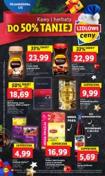 Gazetka promocyjna Lidl - GAZETKA - Gazetka - ważna od 07.12 do 07.12.2022 - strona 54 - produkty: Torebka, Nescafé, Kawa rozpuszczalna, Ser, Por, Kawa mielona, Kawa, Herbata czarna, Paola, Lipton, Czekolada, Syrop, Davidoff, Irving, Herbata, Kakao