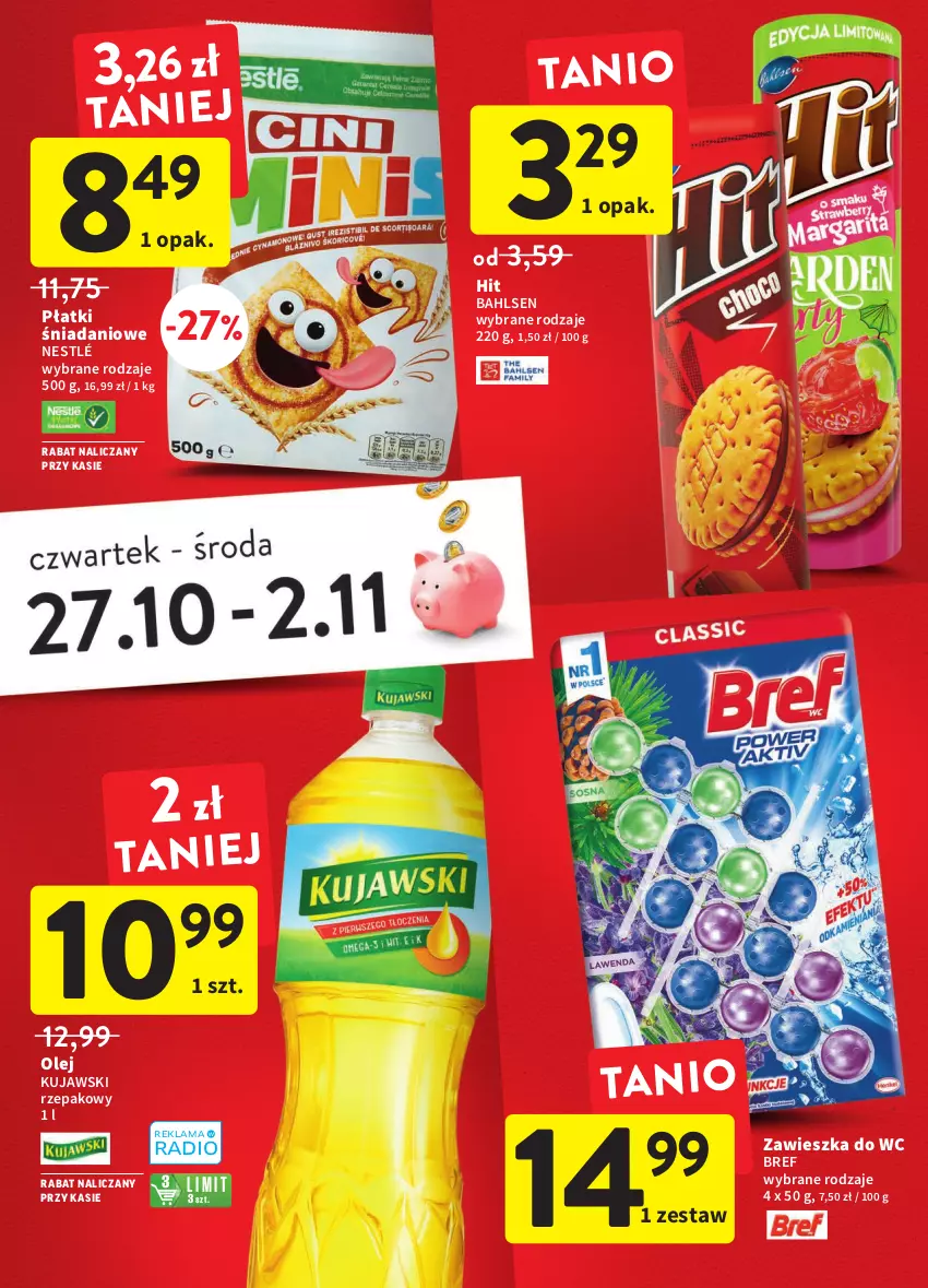 Gazetka promocyjna Intermarche - Gazetka Intermarche - ważna 27.10 do 02.11.2022 - strona 11 - produkty: Bref, Danio, Kujawski, Nestlé, Olej, Zawieszka do wc