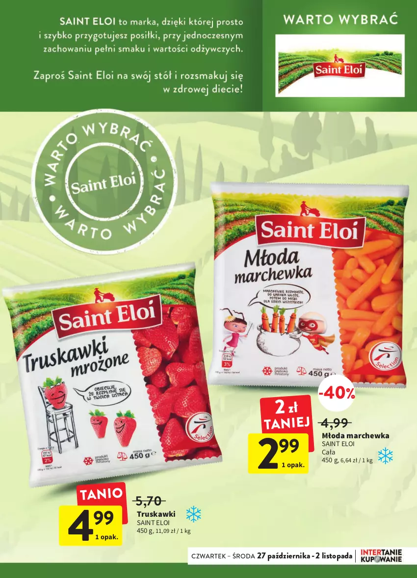 Gazetka promocyjna Intermarche - Gazetka Intermarche - ważna 27.10 do 02.11.2022 - strona 27 - produkty: Marchewka, Top, Truskawki