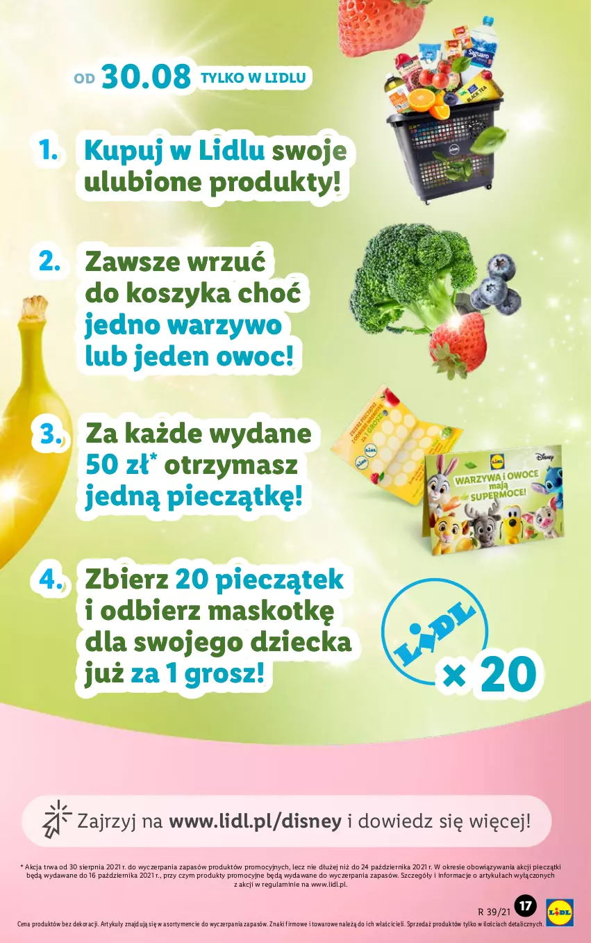 Gazetka promocyjna Lidl - GAZETKA - ważna 27.09 do 03.10.2021 - strona 17 - produkty: Disney, Kosz, Piec