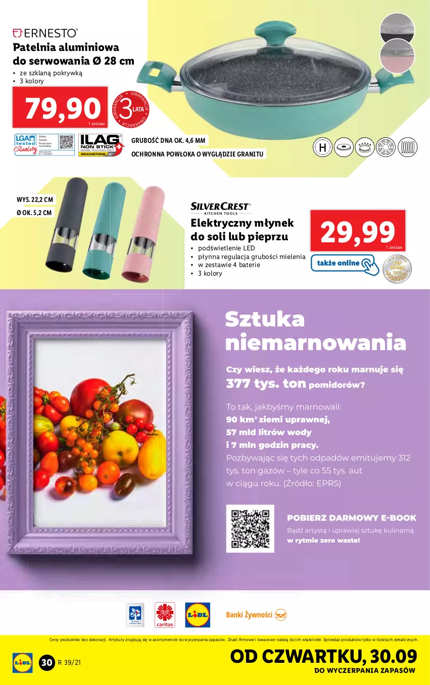 Gazetka promocyjna Lidl - GAZETKA - ważna 27.09 do 03.10.2021 - strona 30 - produkty: Gra, Patelnia, Pieprz, Ser