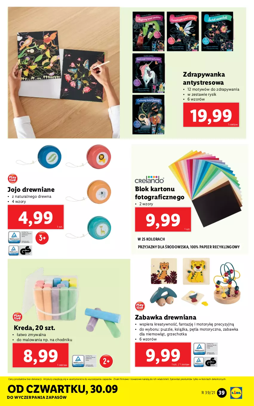 Gazetka promocyjna Lidl - GAZETKA - ważna 27.09 do 03.10.2021 - strona 39 - produkty: Chodnik, Fa, Fanta, Gra, Książka, Papier, Puzzle, Zabawka