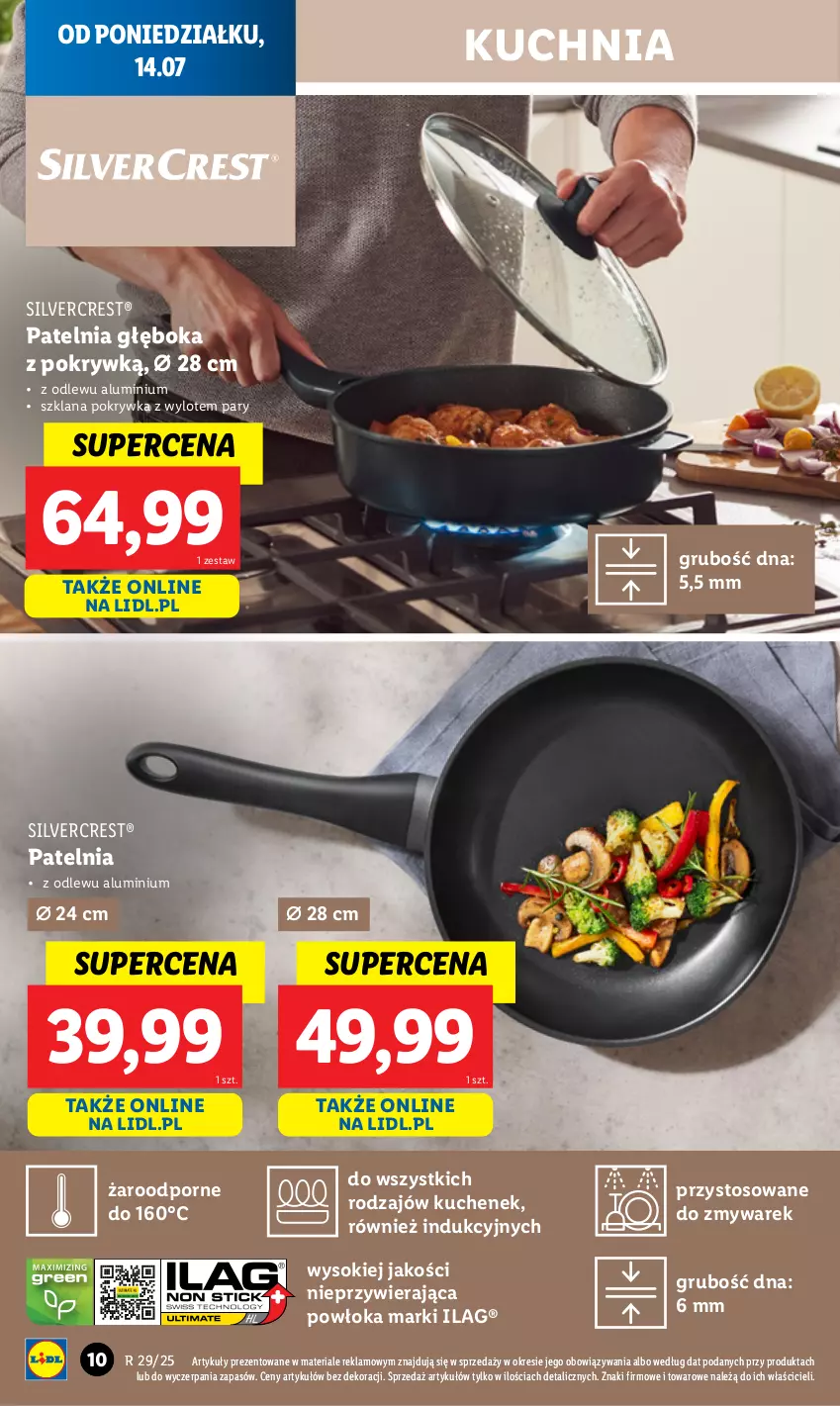 Gazetka promocyjna Lidl - GAZETKA - ważna 14.07 do 19.07.2025 - strona 12 - produkty: Kuchnia, LANA, Patelnia, Por, Silvercrest, Sok