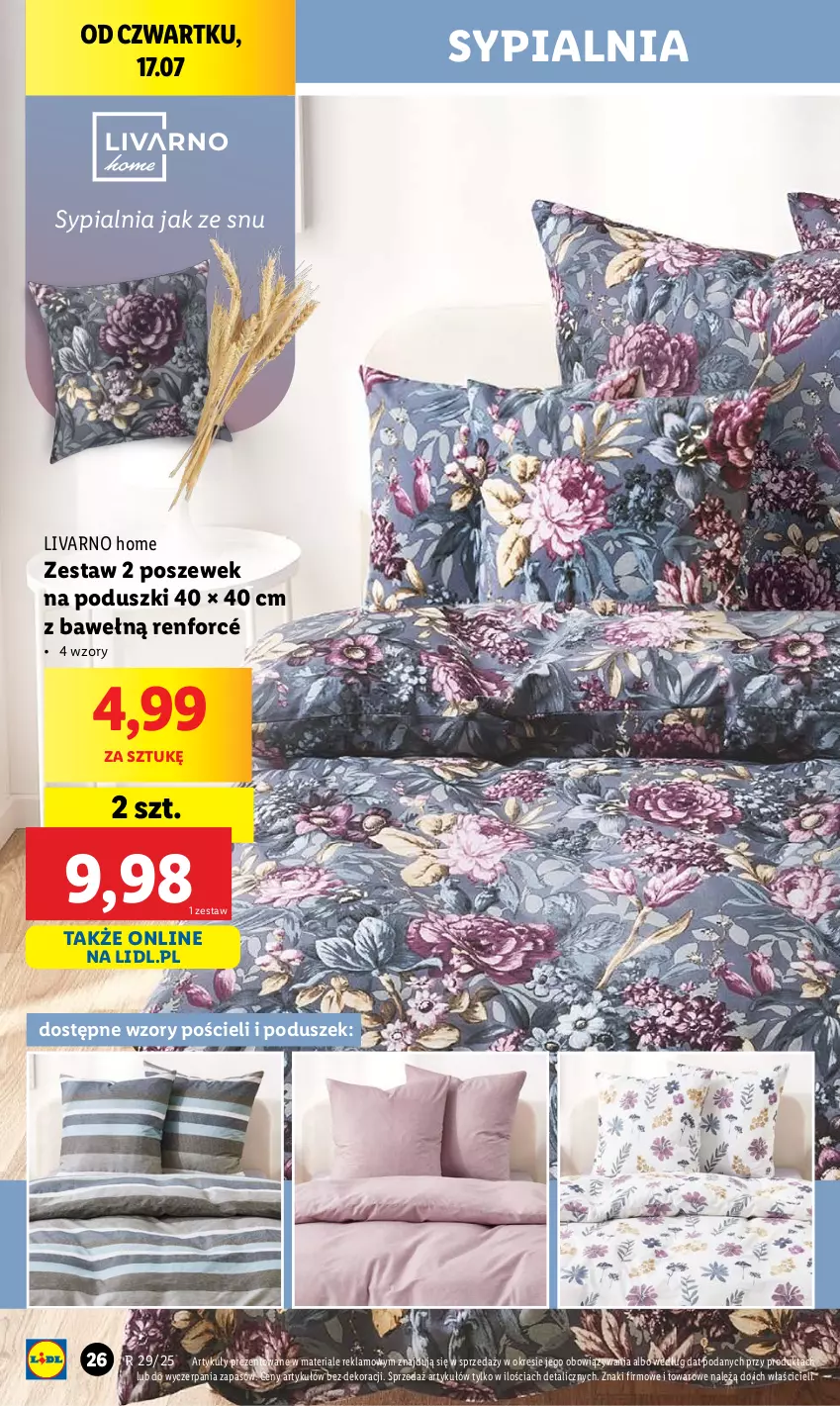 Gazetka promocyjna Lidl - GAZETKA - ważna 14.07 do 19.07.2025 - strona 36 - produkty: Ivar, Pościel, Sypialnia