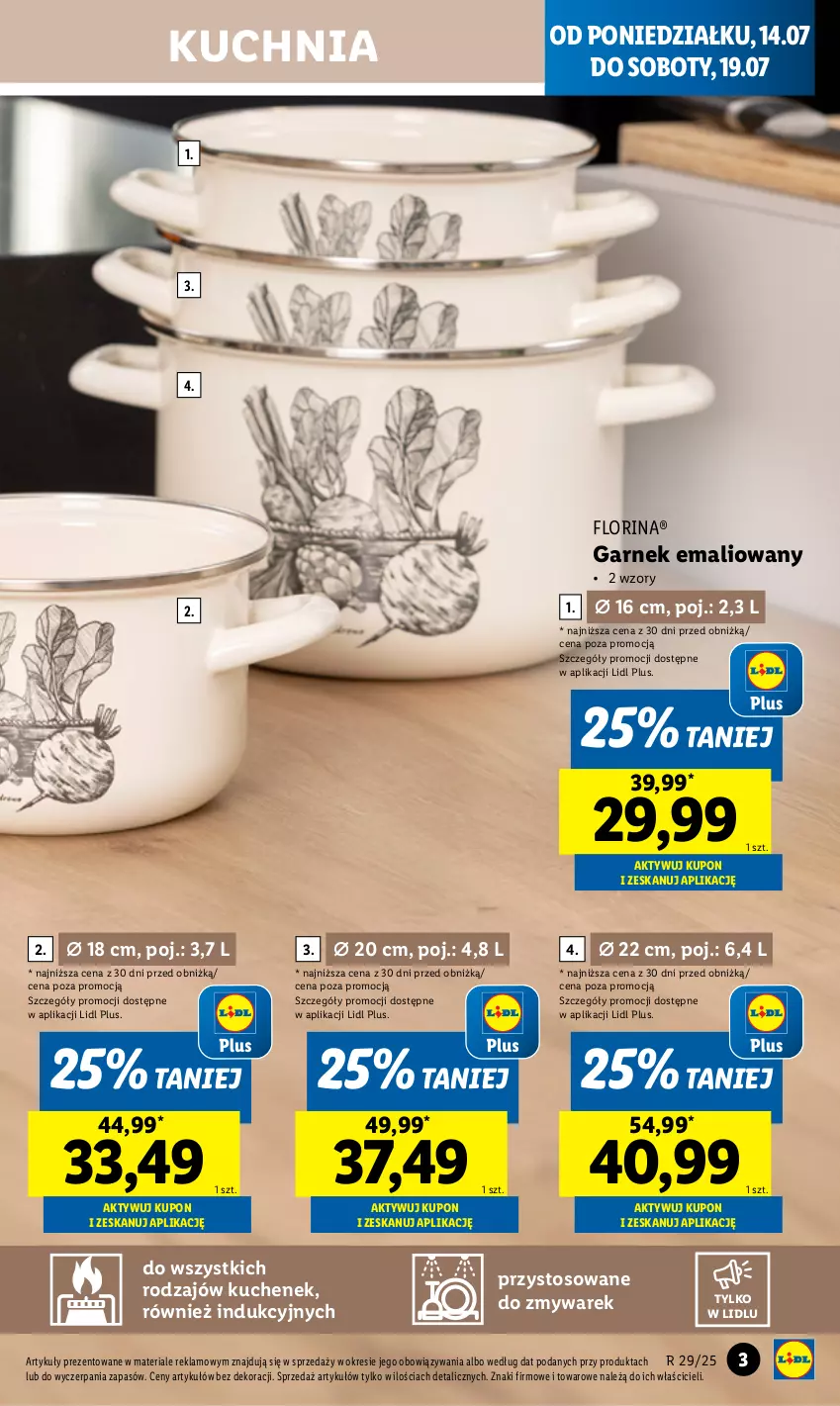 Gazetka promocyjna Lidl - GAZETKA - ważna 14.07 do 19.07.2025 - strona 5 - produkty: Garnek, Kuchnia