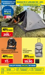 Gazetka promocyjna Lidl - GAZETKA - Gazetka - ważna od 19.07 do 19.07.2025 - strona 26 - produkty: Top, Namiot, Torba