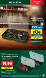 Gazetka promocyjna Lidl - GAZETKA - Gazetka - ważna od 19.07 do 19.07.2025 - strona 45 - produkty: Parkside, Wkręt, Zestaw wierteł