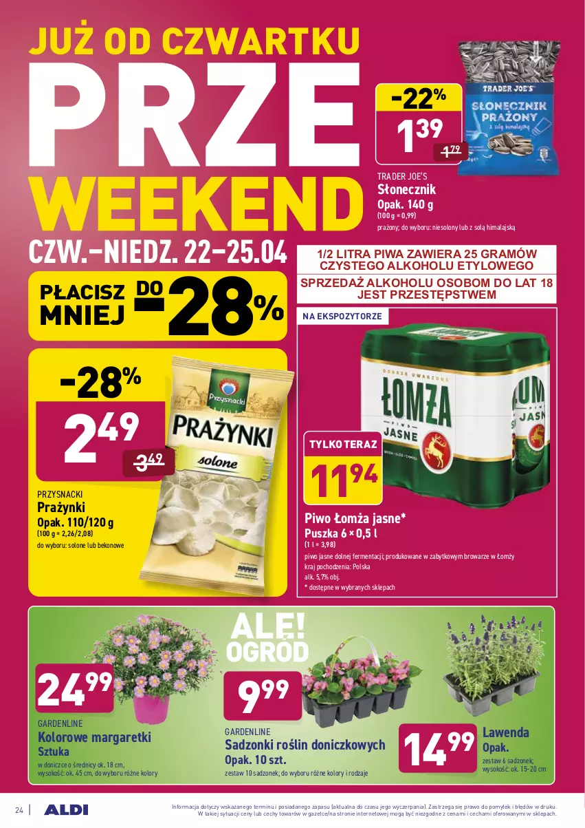 Gazetka promocyjna Aldi - Dobre bo polskie - ważna 19.04 do 24.04.2021 - strona 24 - produkty: Beko, Gra, Piwa, Piwo, Piwo jasne, Przysnacki, Sok, Tera