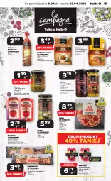 Gazetka promocyjna Netto - Artykuły spożywcze - Gazetka - ważna od 13.04 do 13.04.2024 - strona 15 - produkty: Piec, Makaron, Kapary, Oliwki, Pesto, Pizza, Zapiekanka, Pieczarka, Pomidory