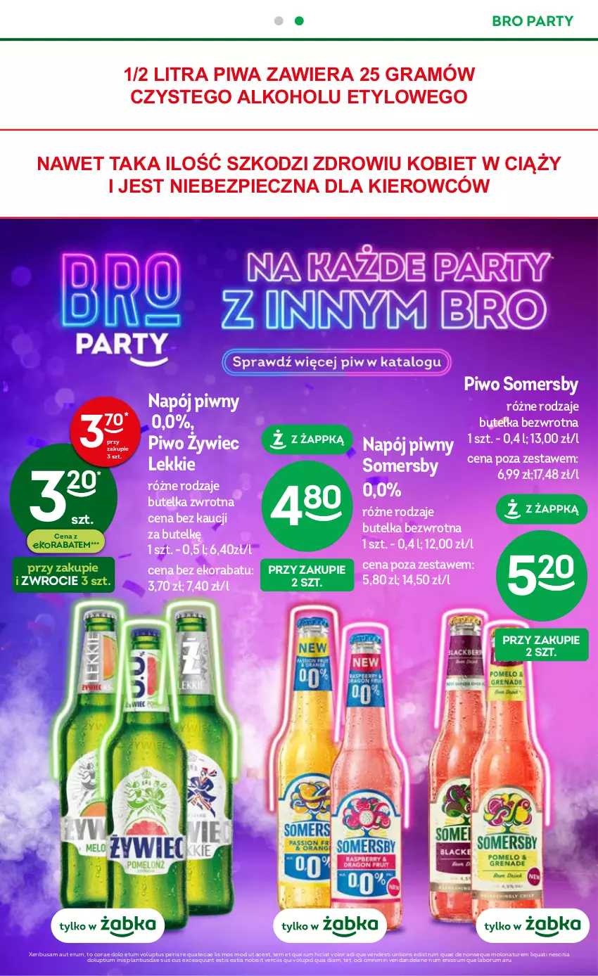 Gazetka promocyjna Żabka - ważna 16.08 do 29.08.2023 - strona 25 - produkty: Gra, Napój, Piec, Piwa, Piwo, Rum, Somersby