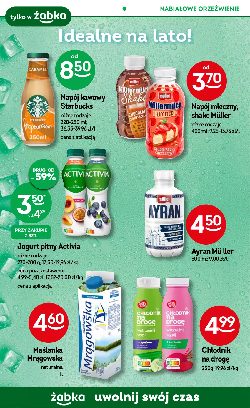 Gazetka promocyjna Żabka - ważna 16.08 do 29.08.2023 - strona 47 - produkty: Activia, Jogurt, Jogurt pitny, Maślanka, Müller, Napój, Napój mleczny