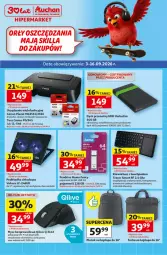 Gazetka promocyjna Auchan - Gazetka 30 Lat Hipermarket Auchan Student - Gazetka - ważna od 09.09 do 09.09.2026 - strona 1 - produkty: Hama, Top, Acer, Torba na laptopa, Pendrive, Klawiatura, Dysk przenośny, Tera, Tusz, Plecak, Podkładka, Skaner, Urządzenie wielofunkcyjne, Torba, Mysz, Drukarka, Komputer, Canon, Telewizor, Podkład, Akumulator, HP, Fa