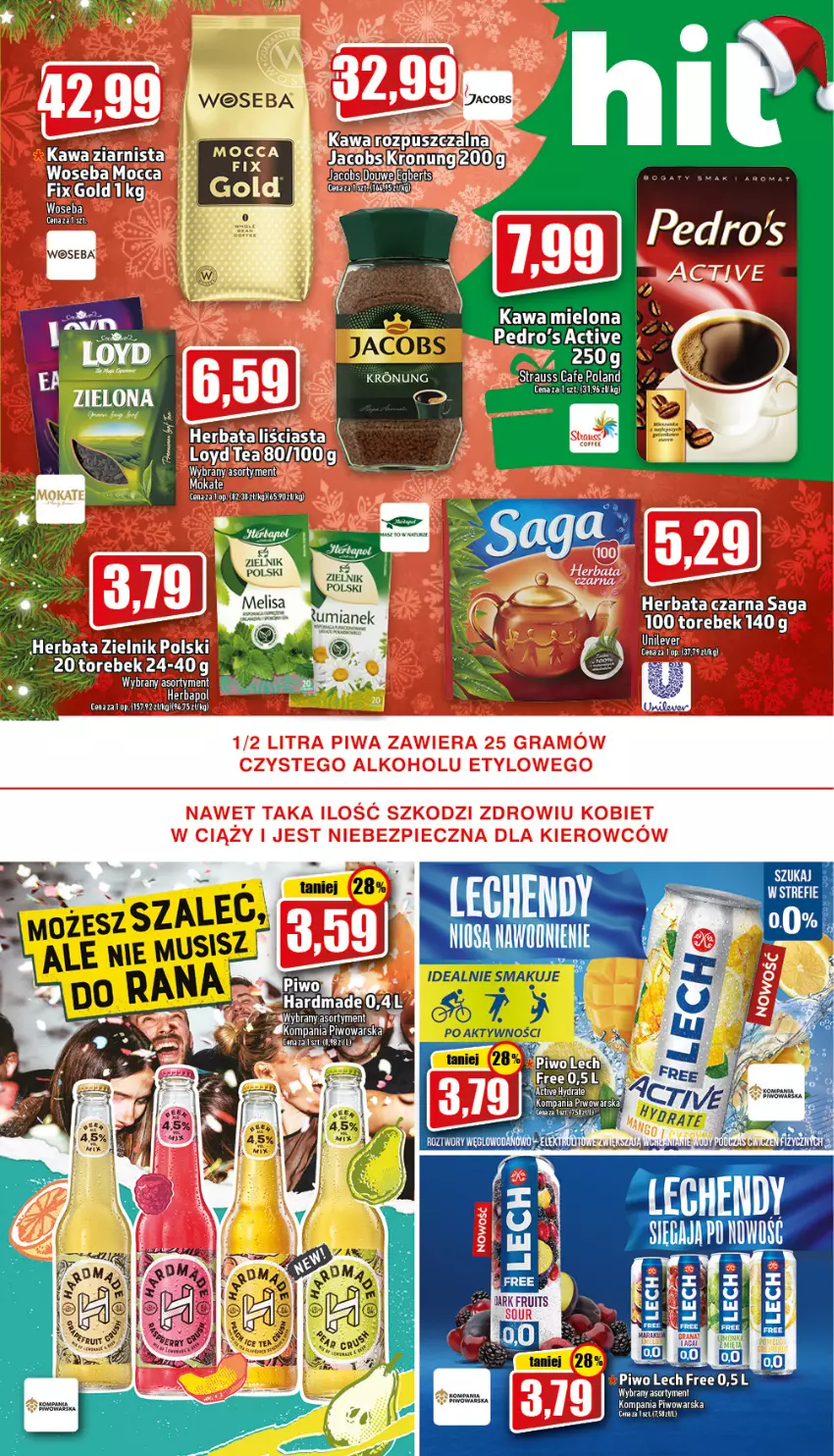 Gazetka promocyjna Topaz - Gazetka - ważna 29.12.2022 do 04.01.2023 - strona 15 - produkty: Jacobs, Kawa, LG, Loyd, Piwo, Woseba