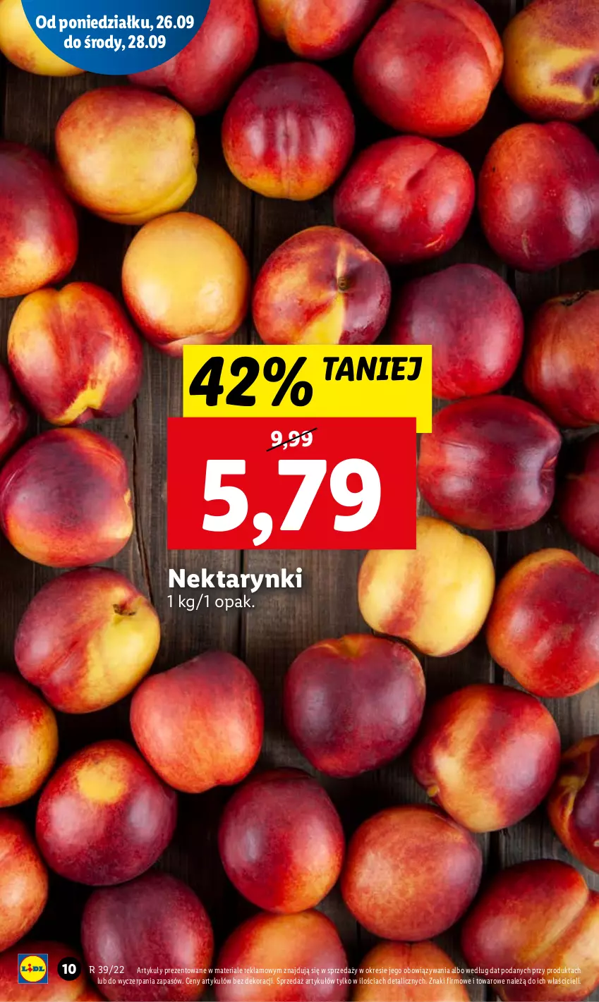 Gazetka promocyjna Lidl - GAZETKA - ważna 26.09 do 28.09.2022 - strona 10 - produkty: Nektar