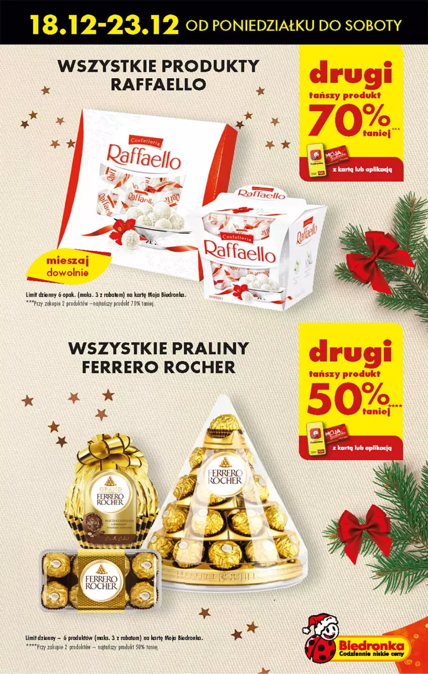 Gazetka promocyjna Biedronka - Od czwartku - ważna 21.12 do 27.12.2023 - strona 15 - produkty: Dron, Fa, Ferrero, Ferrero Rocher, Praliny, Raffaello