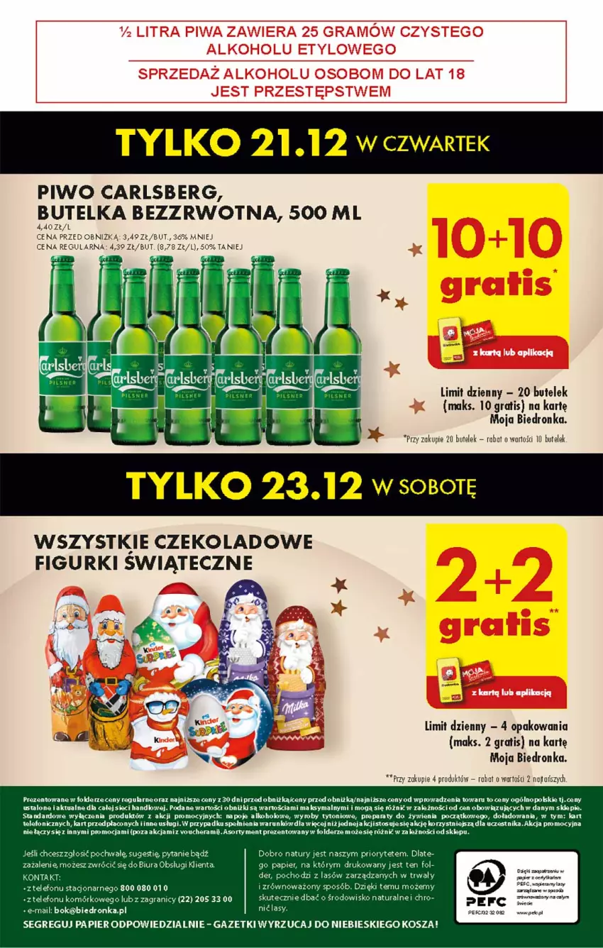 Gazetka promocyjna Biedronka - Od czwartku - ważna 21.12 do 27.12.2023 - strona 68 - produkty: Carlsberg, Dron, Gra, Kosz, Napoje, Papier, Piwo, Robot, Telefon