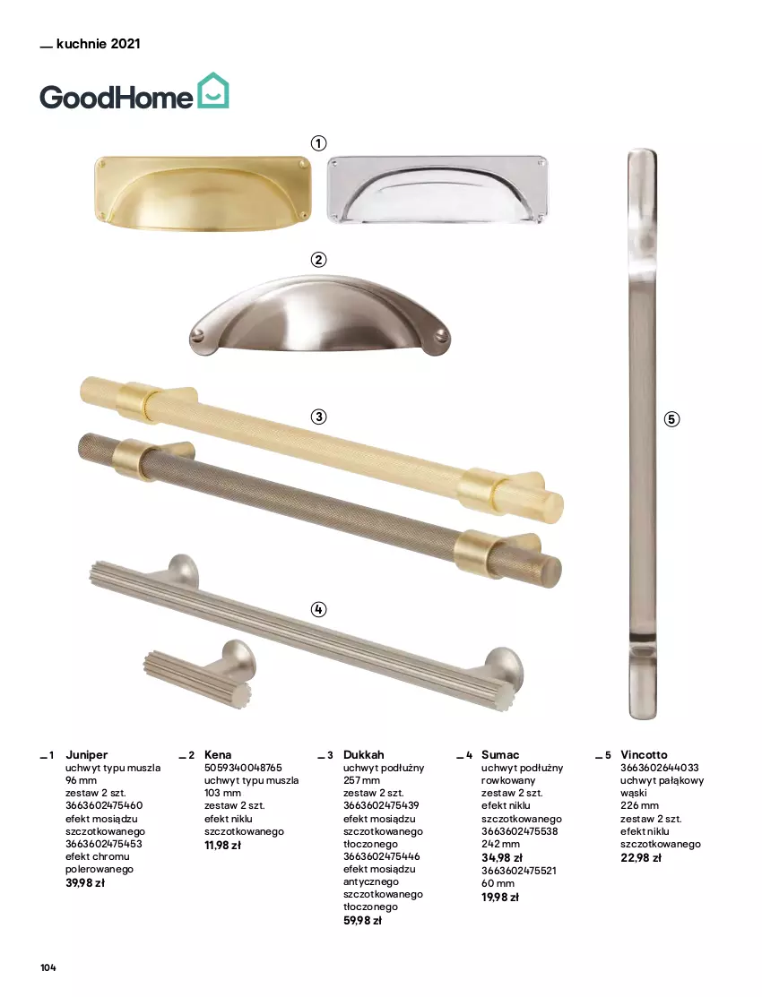 Gazetka promocyjna Castorama - Katalog Kuchnie 2021 - ważna 01.10 do 31.12.2021 - strona 104 - produkty: Astor, Drzwi, Kosz, Mus, Por, Rama