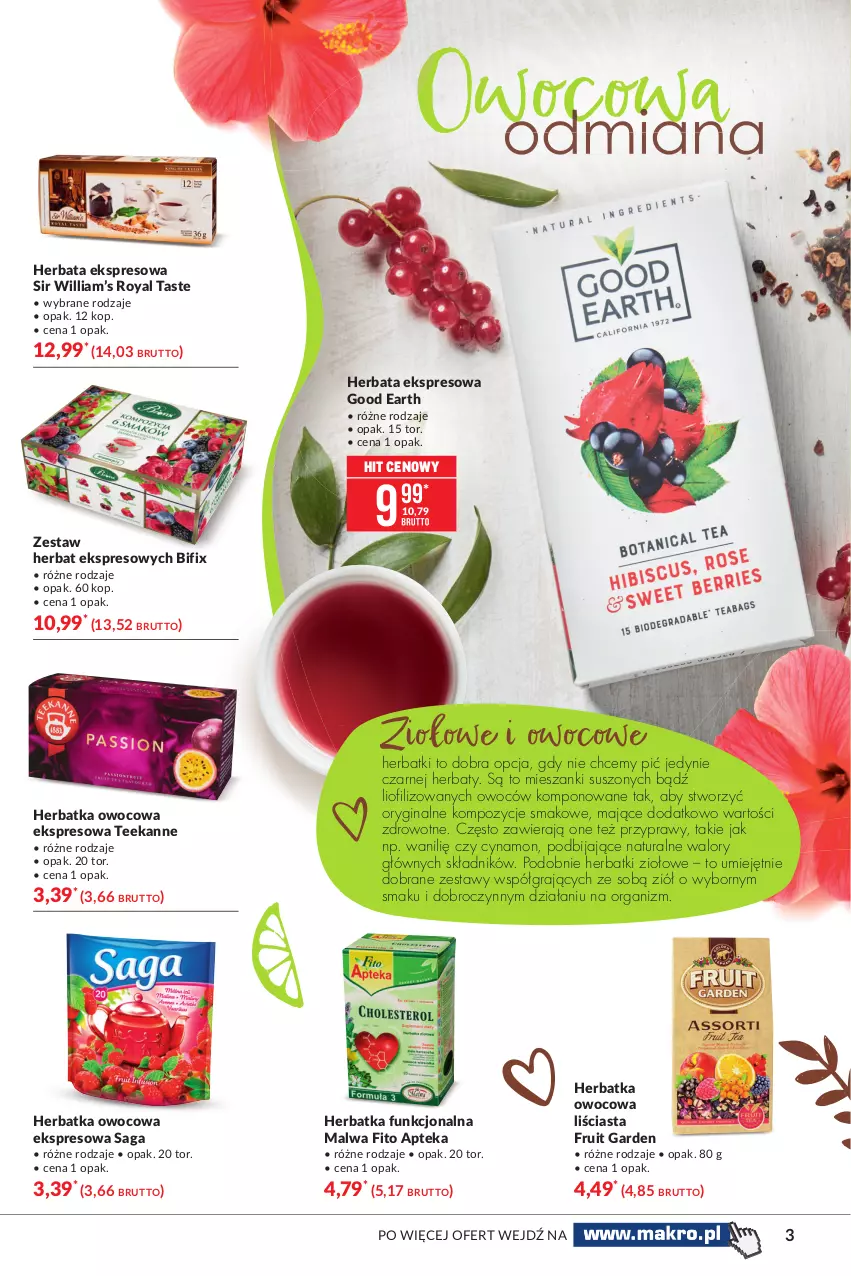 Gazetka promocyjna Makro - [Oferta specjalna] Kawa i herbata - ważna 05.10 do 18.10.2021 - strona 3 - produkty: Apteka, Gin, Gra, Herbata, Przyprawy, Saga, Teekanne