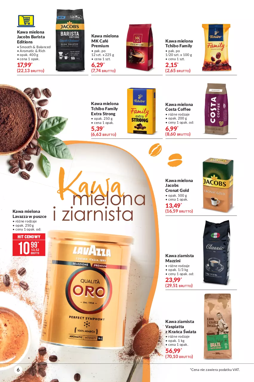 Gazetka promocyjna Makro - [Oferta specjalna] Kawa i herbata - ważna 05.10 do 18.10.2021 - strona 6 - produkty: Fa, Jacobs, Kawa, Kawa mielona, Kawa ziarnista, Lavazza, Tchibo, Tchibo Family