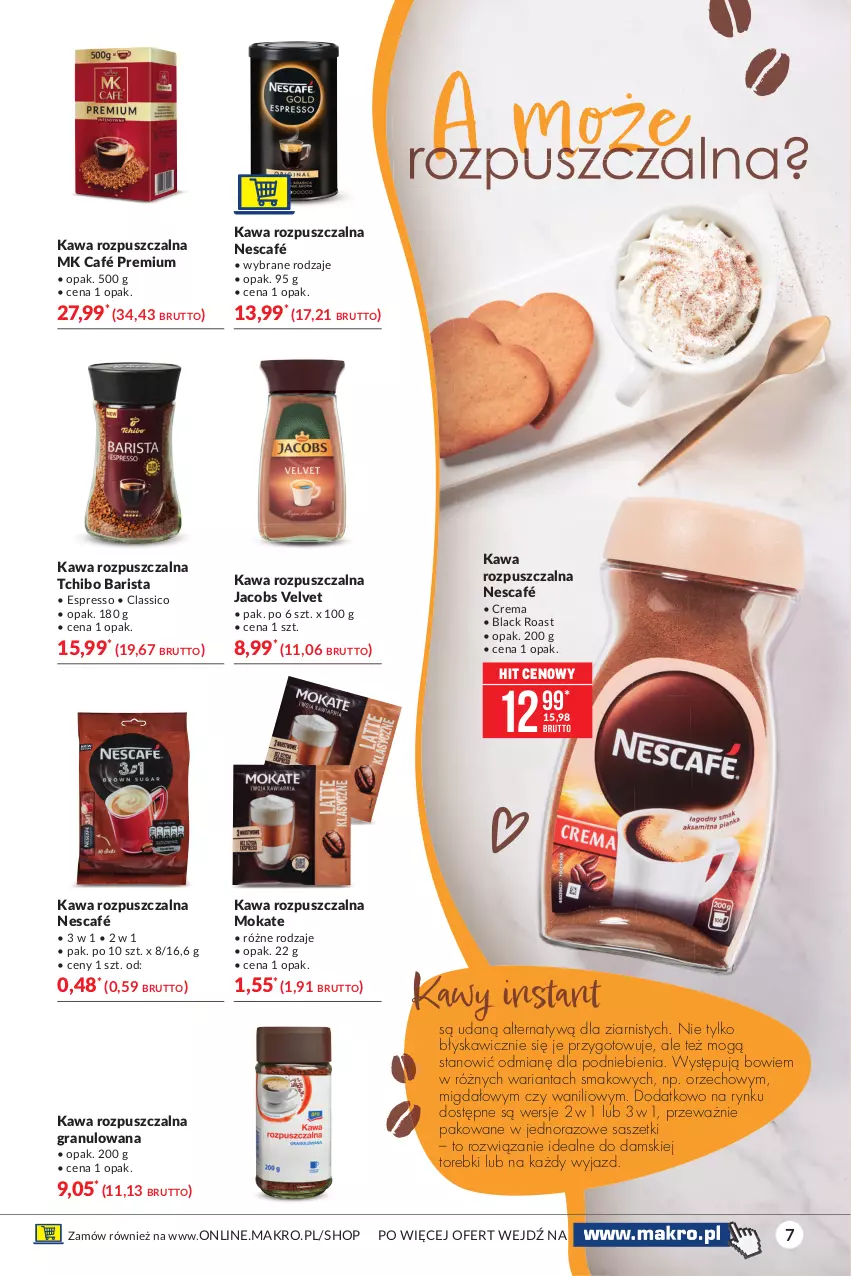 Gazetka promocyjna Makro - [Oferta specjalna] Kawa i herbata - ważna 05.10 do 18.10.2021 - strona 7 - produkty: Gra, Jacobs, Jacobs Velvet, Kawa, Kawa rozpuszczalna, Lack, Nescafé, Tchibo, Tchibo Barista, Velvet